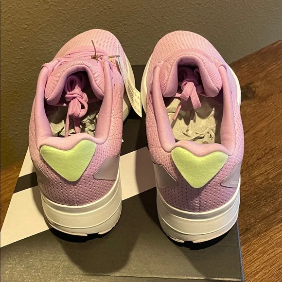 Adidas Pink Duramo Sneakers with White and Green Accents - Picture 5 of 5